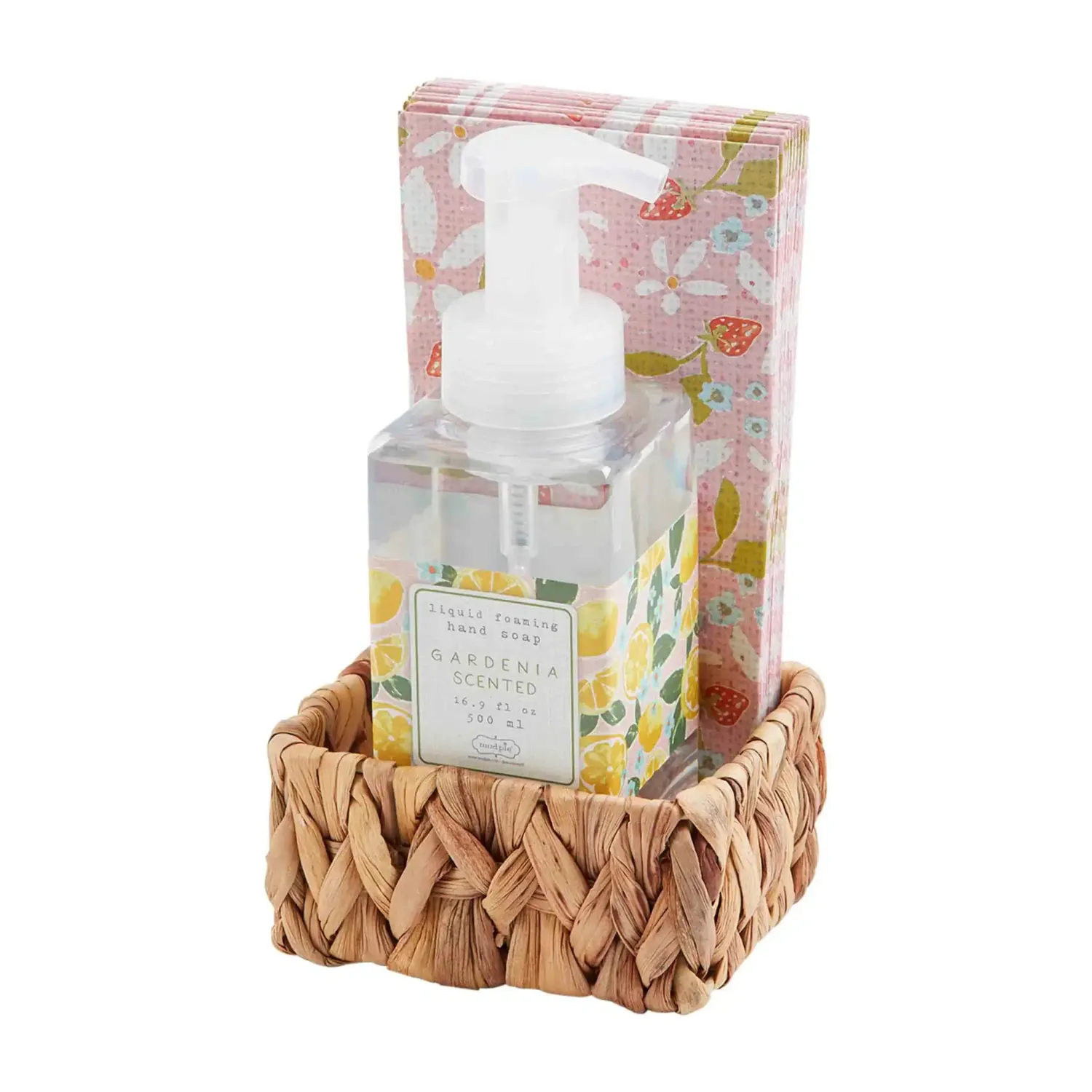 Pink Floral Napkin &amp; Soap Set