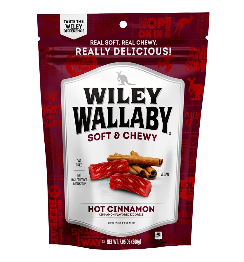 Wiley Wallaby Hot Cinnamon Licorice