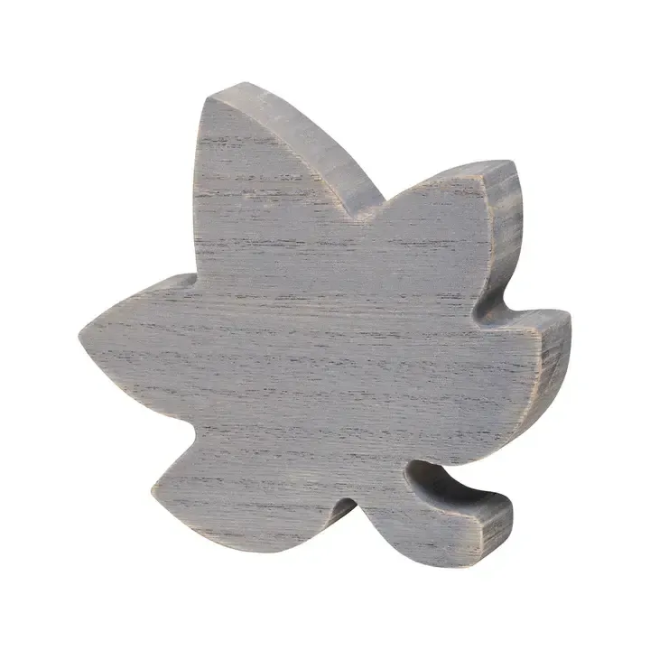 Clearance Gray Wood Leaf