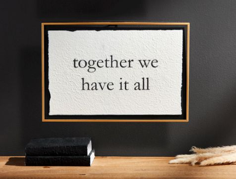 Together We Have It All Brass Plaque