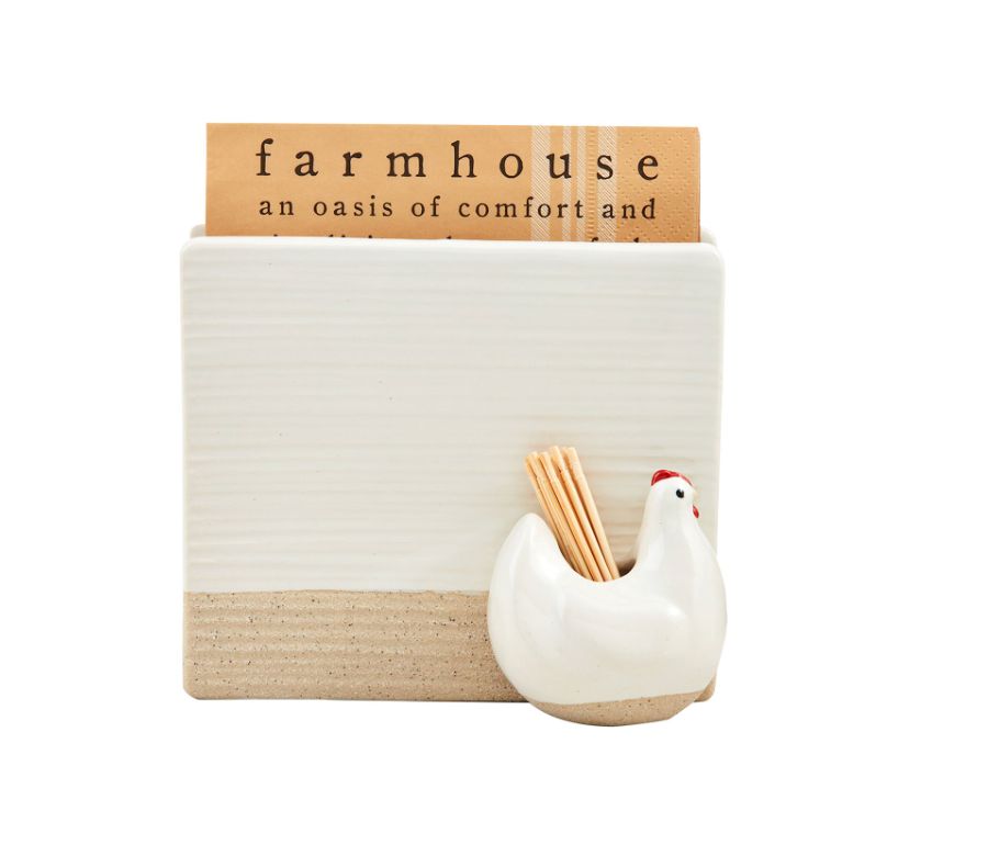 Farm Napkin &amp; Toothpick Caddy Set