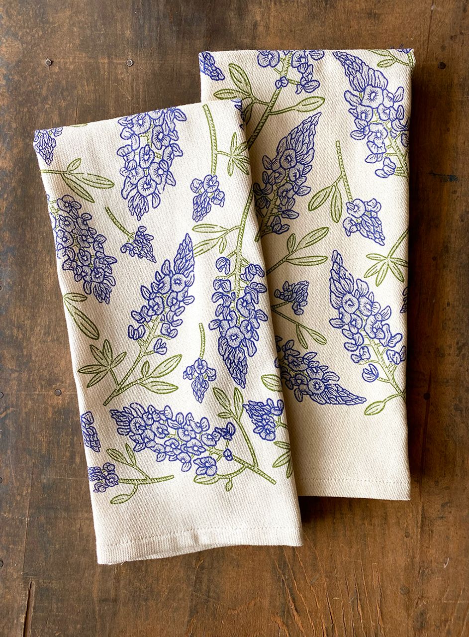 Bluebonnet Pattern Kitchen Towel