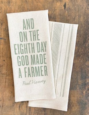 God Made a Farmer Kitchen Towel