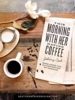 This Morning, With Her Kitchen Towel
