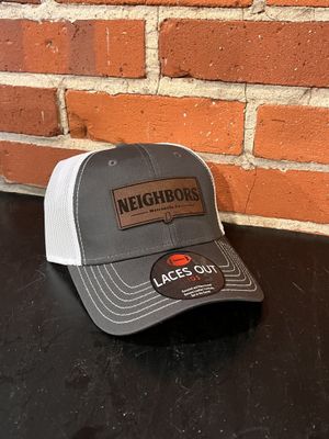 Neighbors Football Logo Hat Grey/White