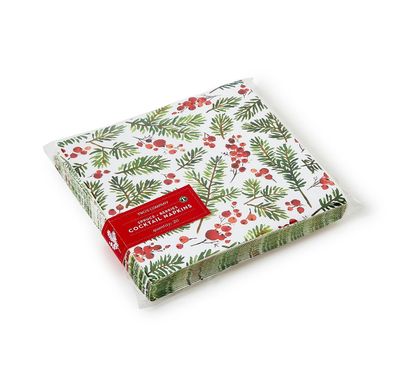 Merry Berry Paper Cocktail Napkin 30 ct