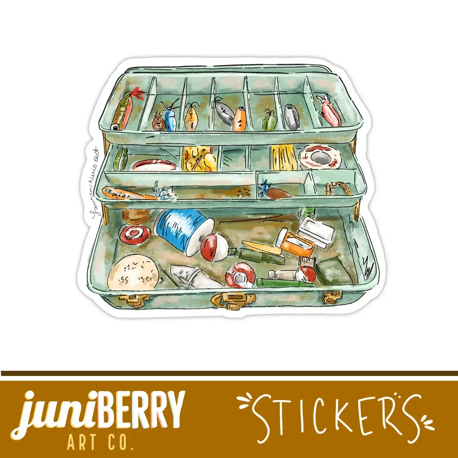 Fishing Tackle Box Sticker