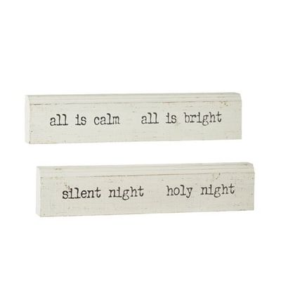 Christmas Message Block 15.75”