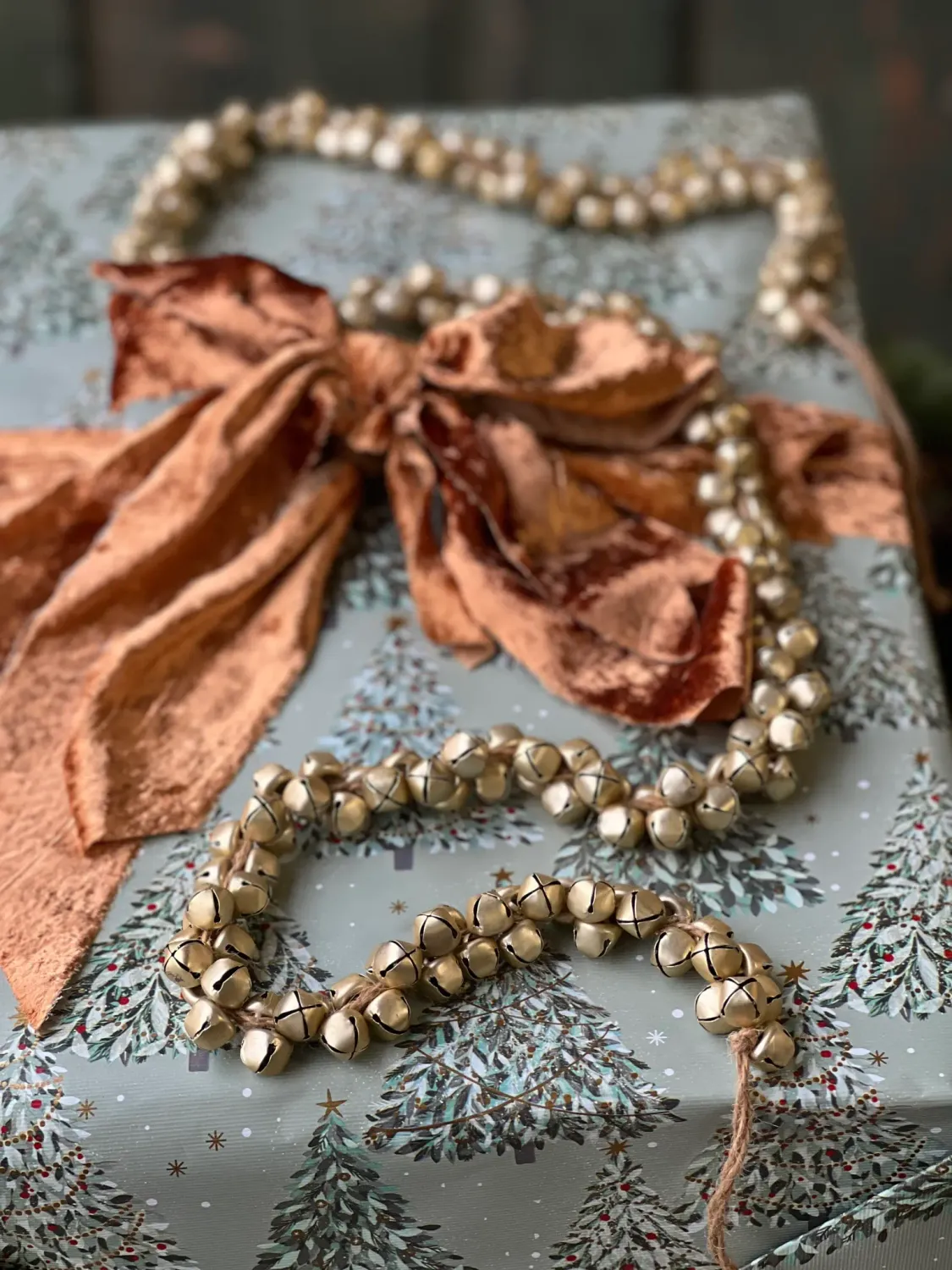 Clearance - Jingle all the Way Garland - Gold 4’