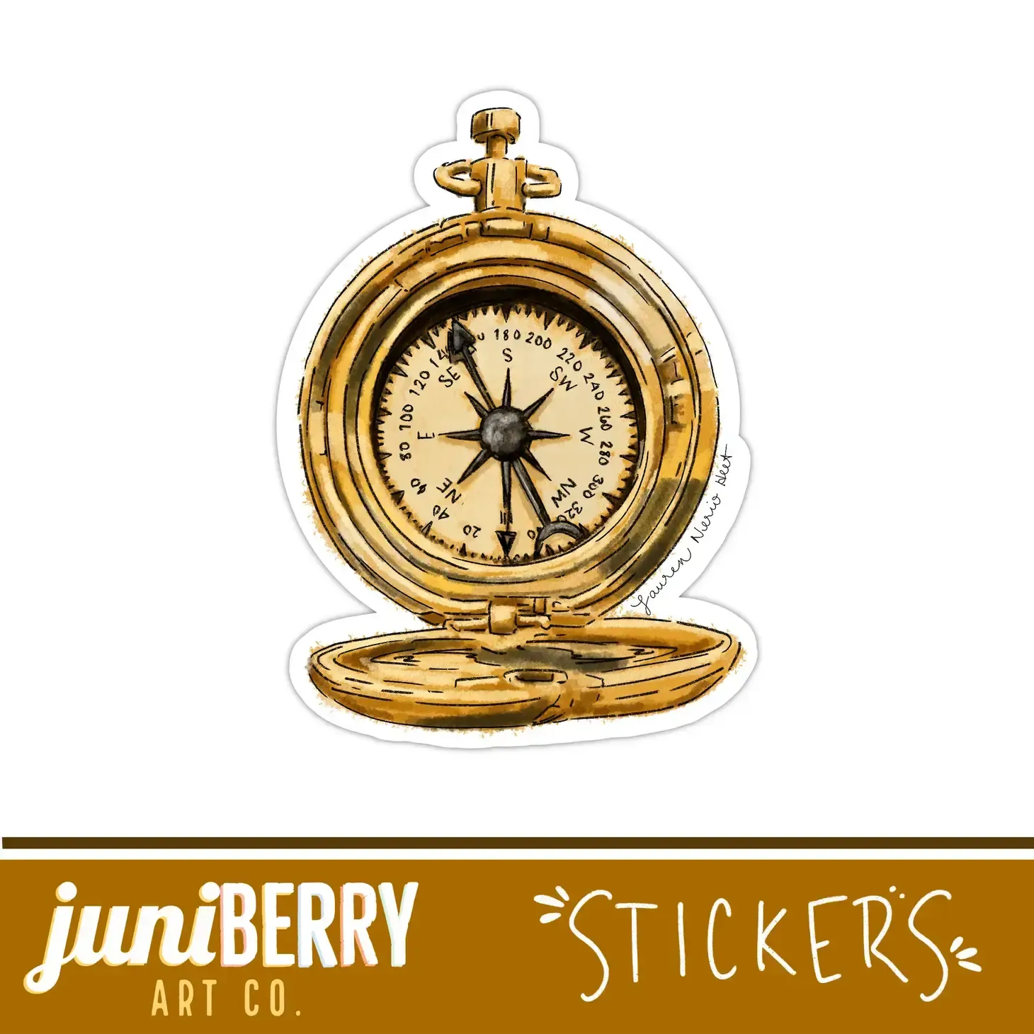 Compass Sticker