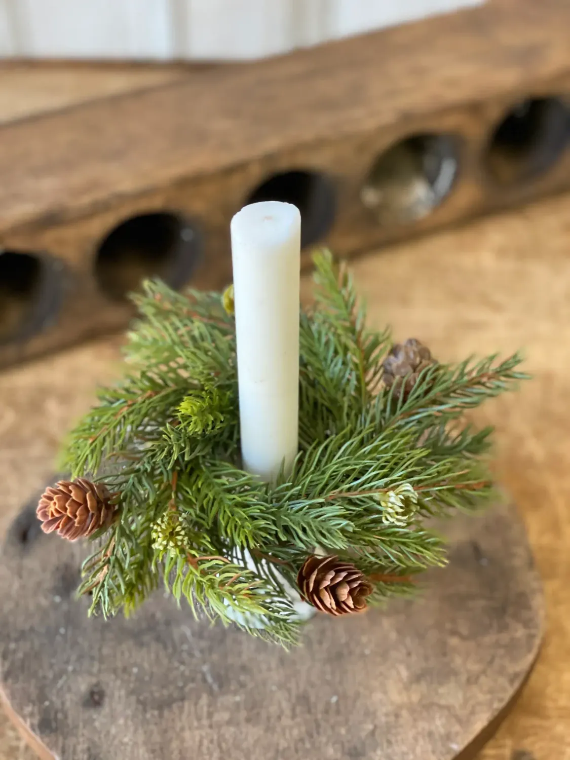 White Spruce Candle Ring 2”