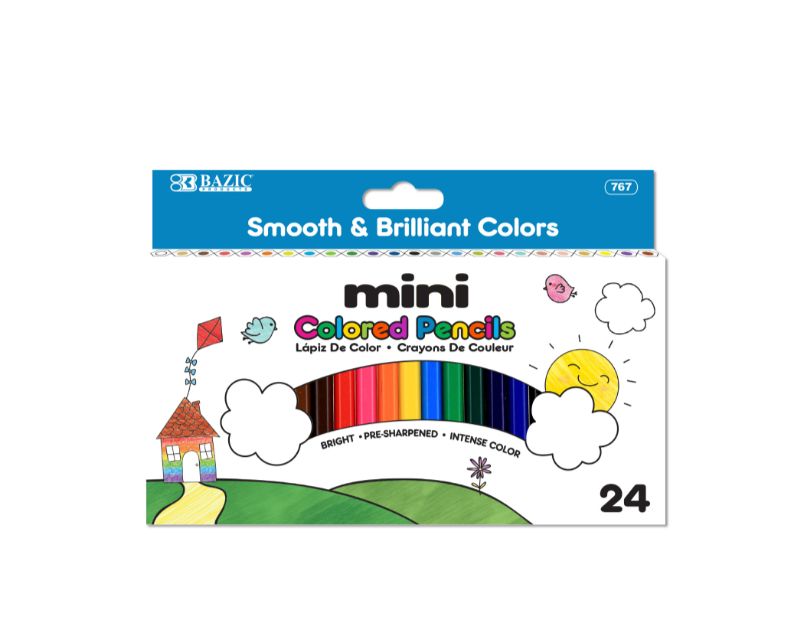 Mini Colored Pencils 24 ct
