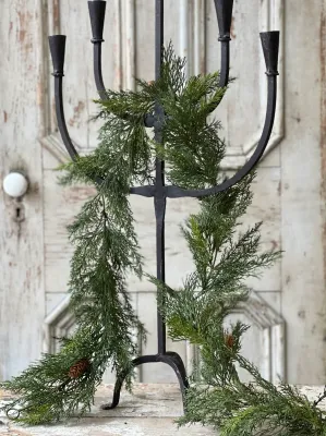 Advent Greens Garland 6’