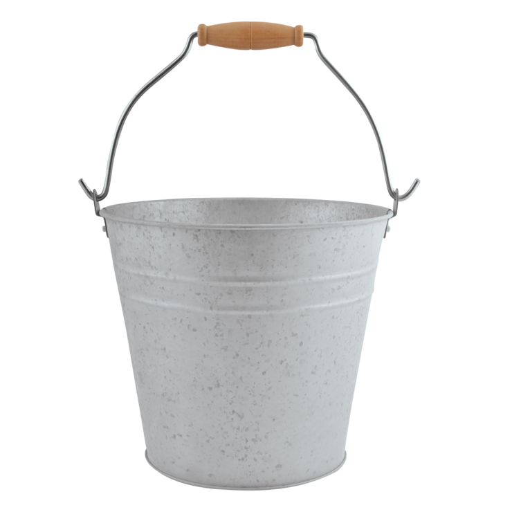 Old Zinc Bucket 1.36 Gallon