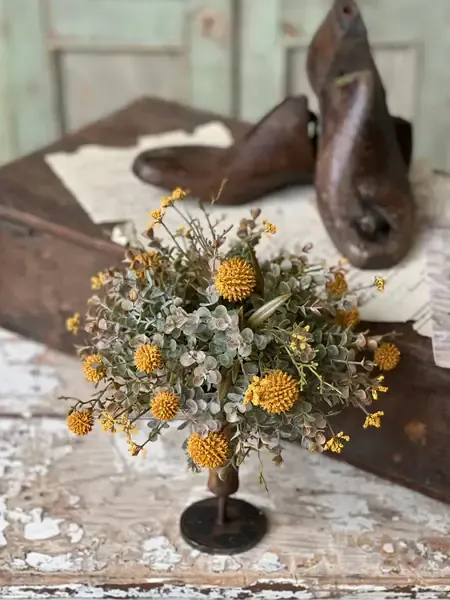 Fall Garden Half Sphere - Mustard 10”