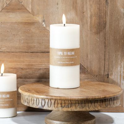 Pillar Candle 6”x3&quot; LED