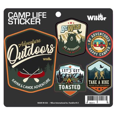 Camp Life Sticker Set
