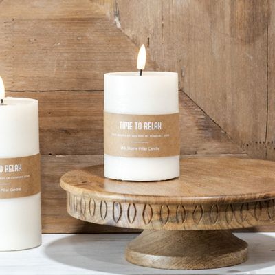Pillar Candle 4”x3&quot; LED
