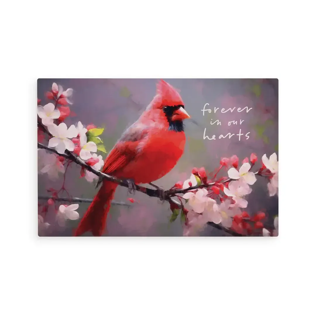 Forever In Our Hearts Wooden Postcard 4 x 6