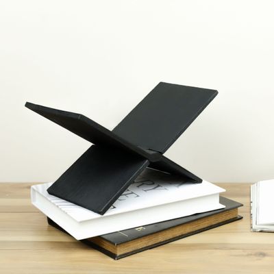 Clearance - Black Wood Magazine Holder 15”