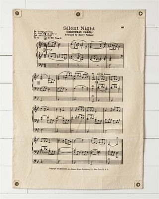 Silent Night Canvas Wall Hanging