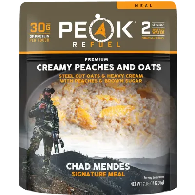 Peaches &amp; Cream Steel Cut Oatmeal