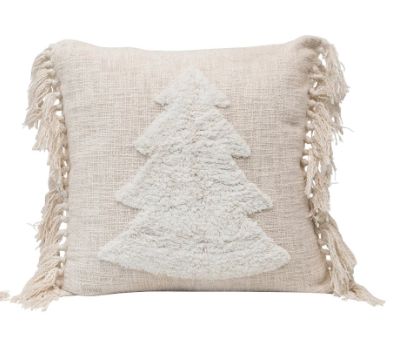 Tree Hook Pillow with Tassels