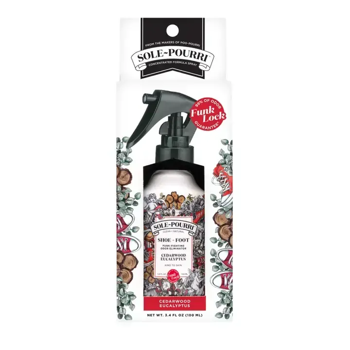 Foot Odor Eliminator Spray Cedarwood &amp; Eucalyptus 3.4 fl oz