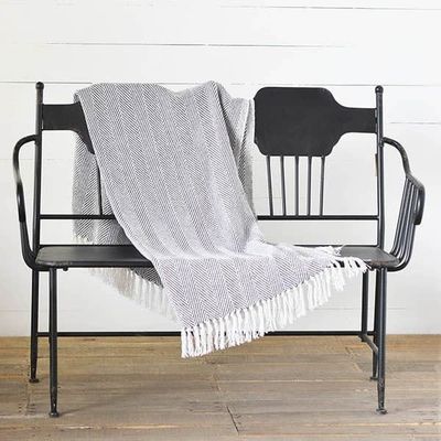 Grey Stripe Throw 60” x 48”