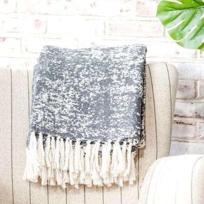 Charcoal Pattern Throw 50” x 60”