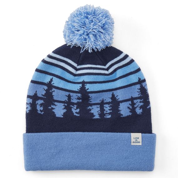 Tree Striped Sky Beanie