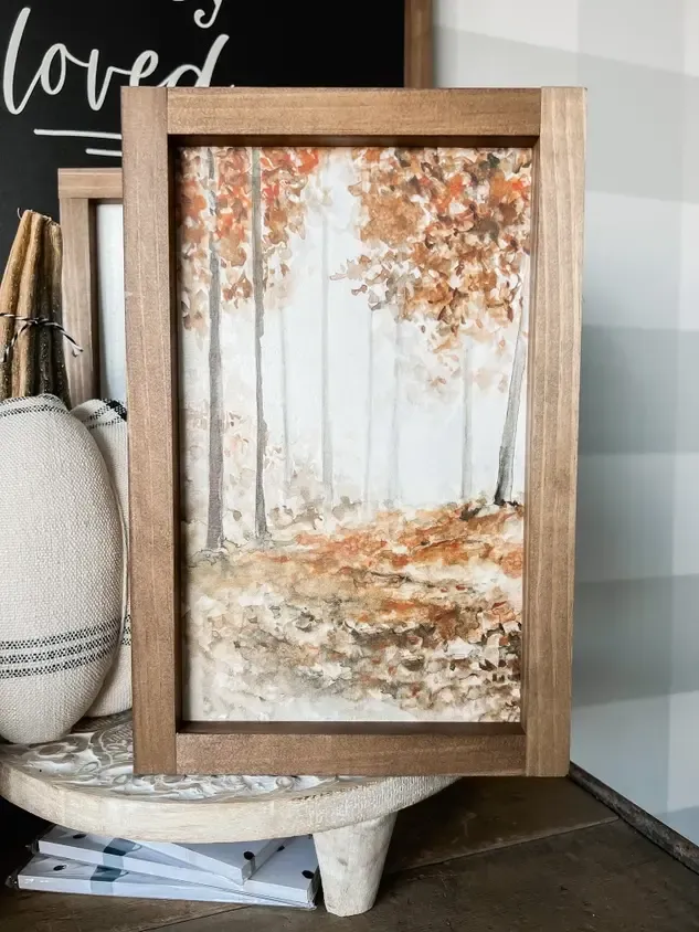 Autumn Forest 8 x 12 Light Walnut