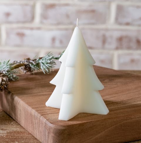 Layered Tree Candle 4”