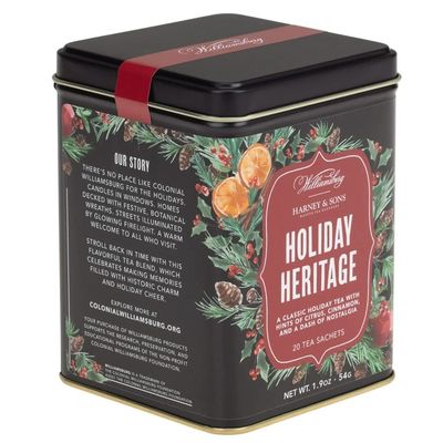 Harney &amp; Sons Williamsburg Holiday Heritage Tea 20ct sachet