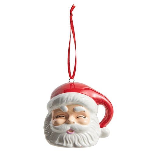 Clearance - Red Santa Ornament 3.5”