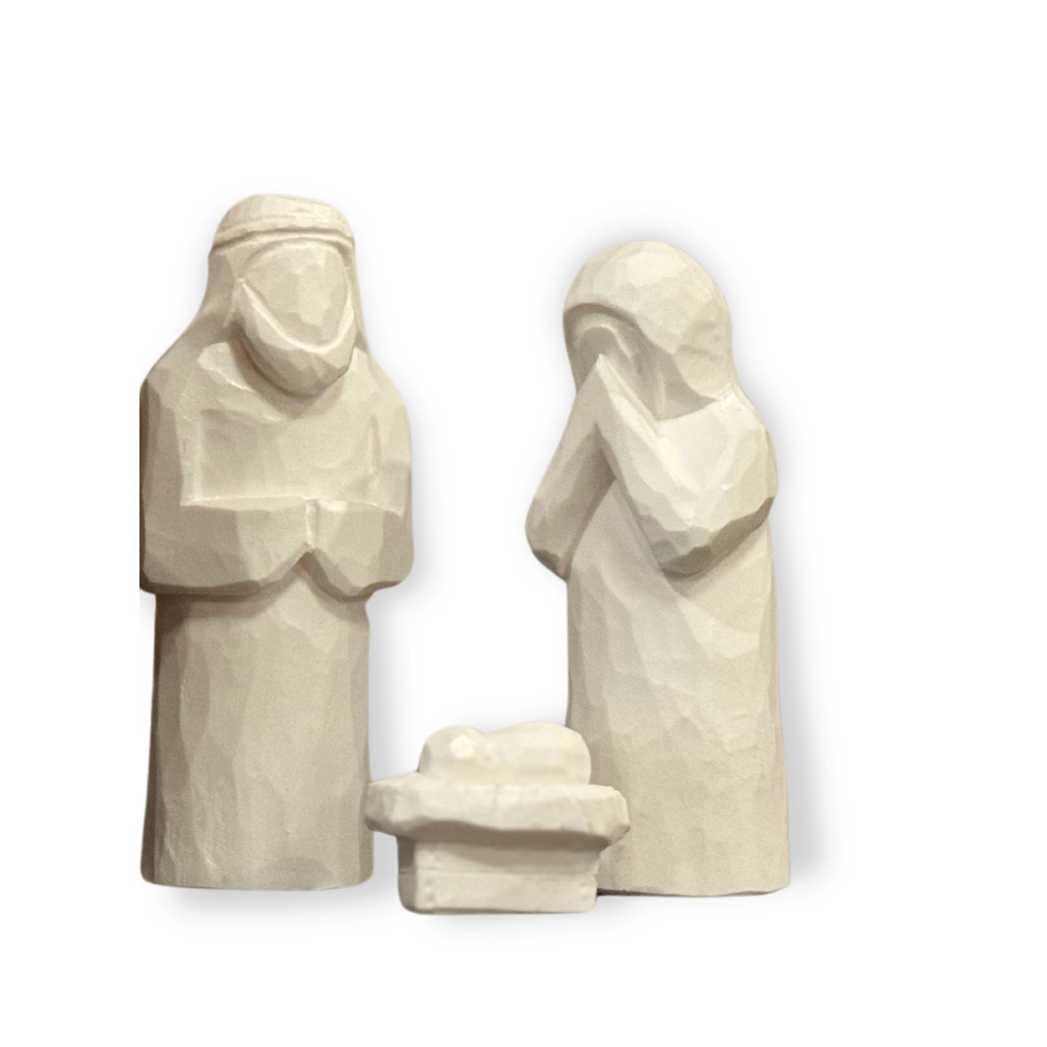 PolyResin Carved Nativity 3 Piece