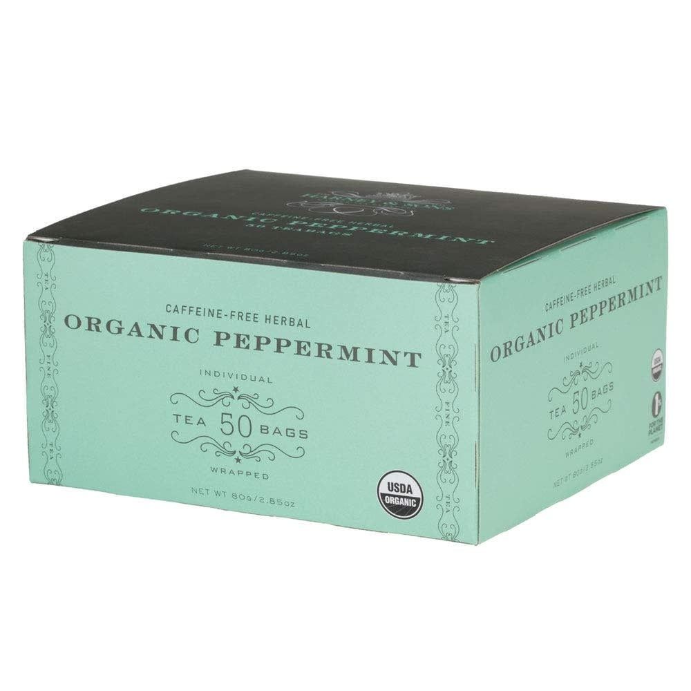 Organic Peppermint Herbal Tea Bags 50ct