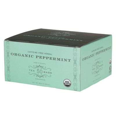 Organic Peppermint Herbal Tea Bags 50ct