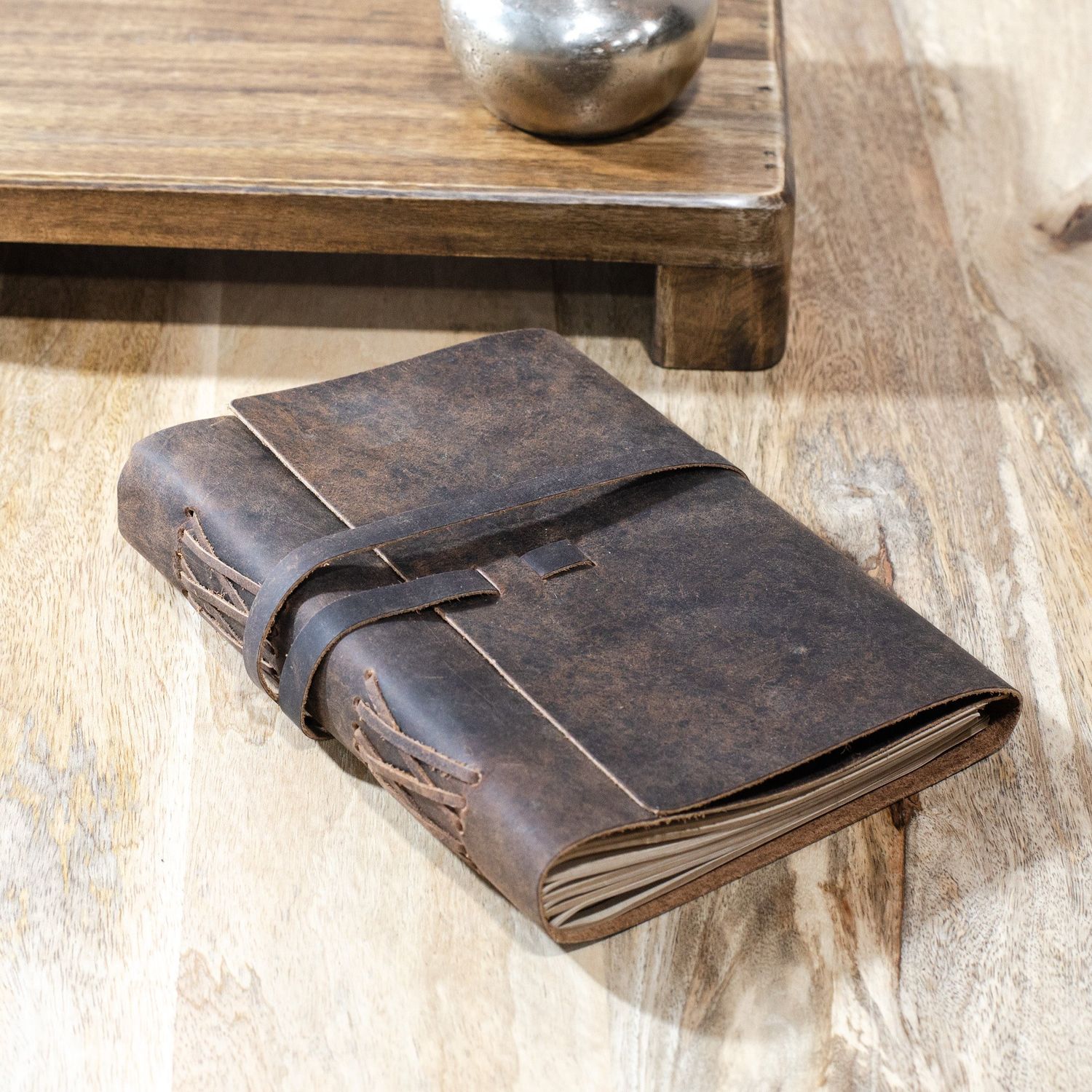 Rustic Brown Leather Journal 8 x 6