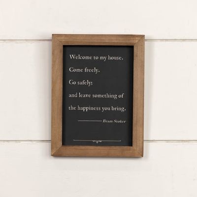 Come Freely, Go Safely Tabletop Sign