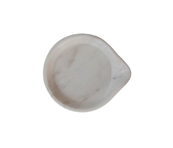 Marble Spoon Rest White / Grey