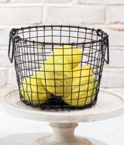Round Tall Wire Basket SM 8.5x8.5x6