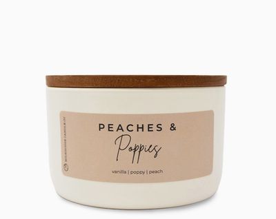 Peaches and Poppies Statement Candle