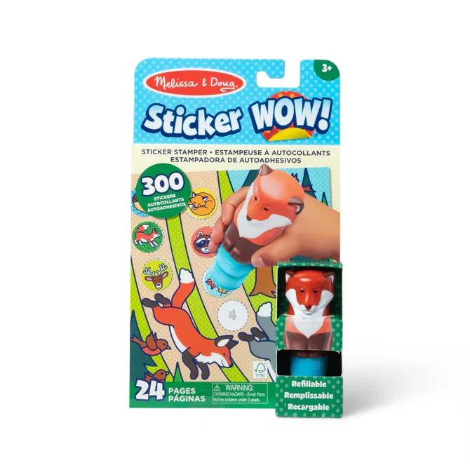 Sticker WOW! Fox with Book &amp; Stickers