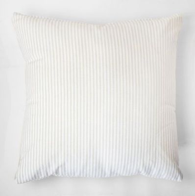 Grey / White Stripe Pillow 18” Square