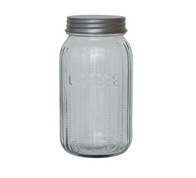 Pressed Glass Jar ‘Coffee’ 4 Cup