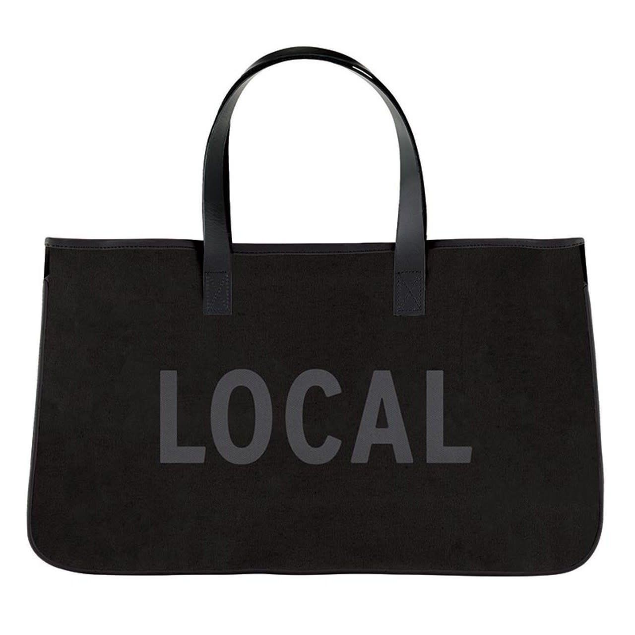 Local Black Canvas Tote