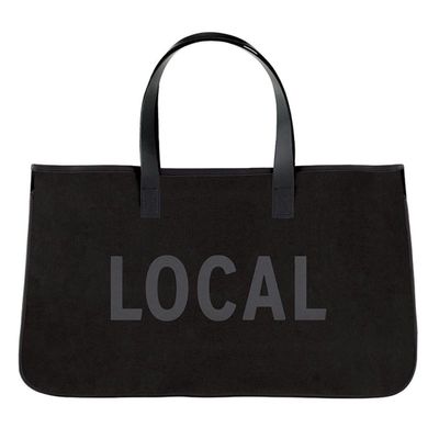 Local Black Canvas Tote