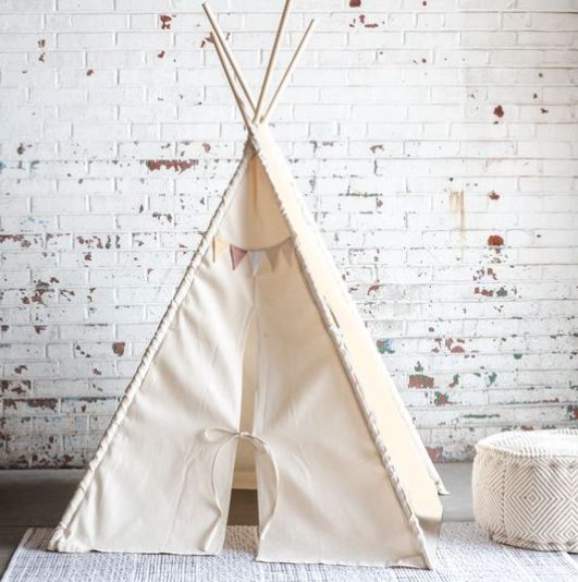 Natural Fabric Teepee