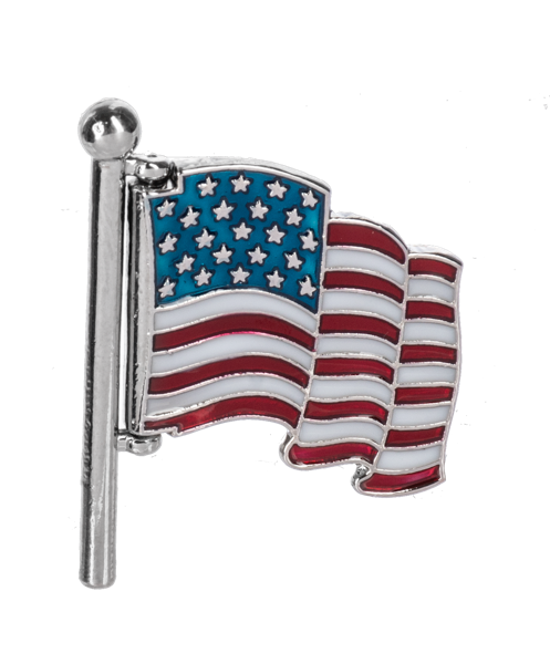 God Bless America Swivel Flag Charm
